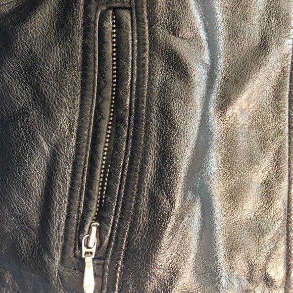 Vintage Leather Jacket Women's Size M - Picture 3 of 4